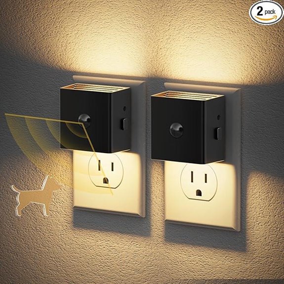 JandCase Motion Sensor Night Light with Adjustable Brightness