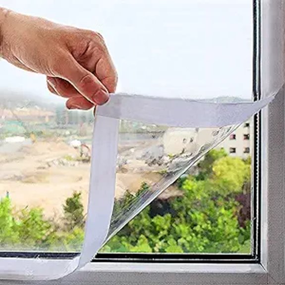Adjustable Transparent Window Insulation Kit