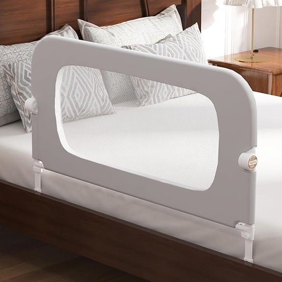 Toddler Bed Rail Guard Adjustable & Foldable 32 Inch