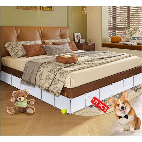 Adjustable Under Bed Blocker for Pets 3 Sides