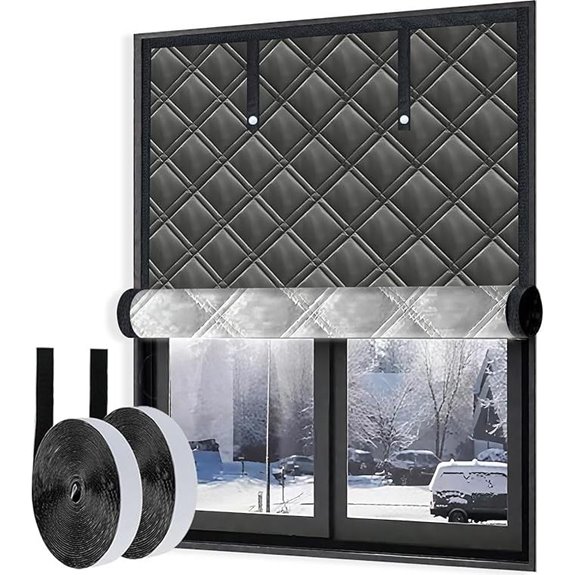 Window Draft Blocker Insulation Cover Adjustable Fit
