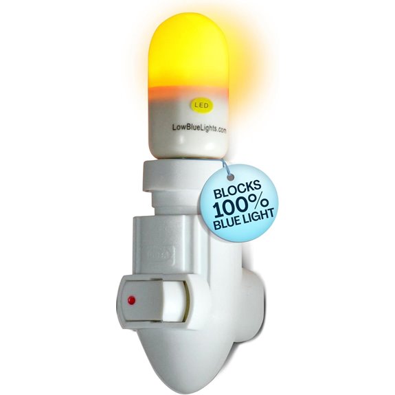 LowBlueLights Amber Night Light for Sleep and Nursery