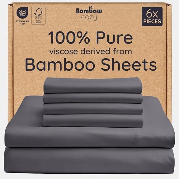 Bambaw Bamboo Viscose King Sheets Set (6pcs)