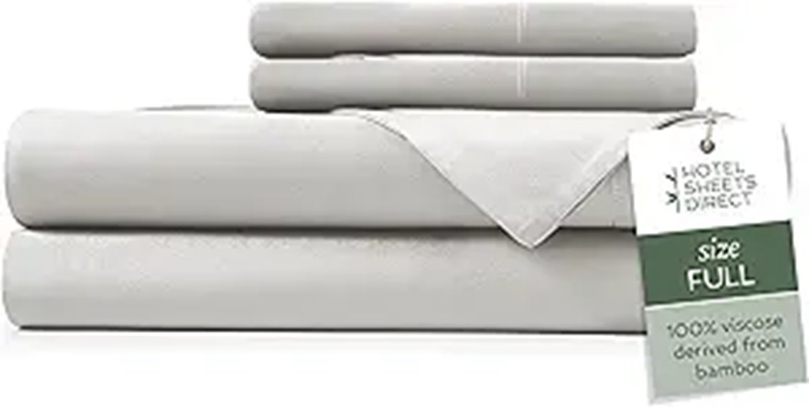 Hotel Sheets Direct Bamboo Bed Sheet Set (Full 4 Pieces)