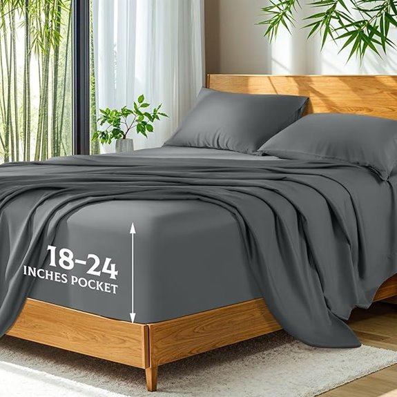 SONORO KATE Bamboo Viscose Deep Pocket Sheets Queen