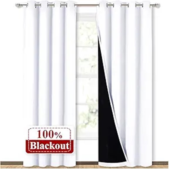NICETOWN Blackout Window Curtain Panels 2-Pack