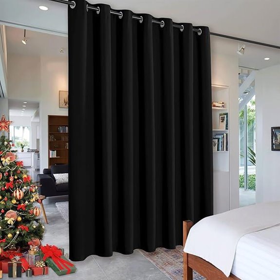 RYB HOME Blackout Insulated Curtain for Doors and Windows