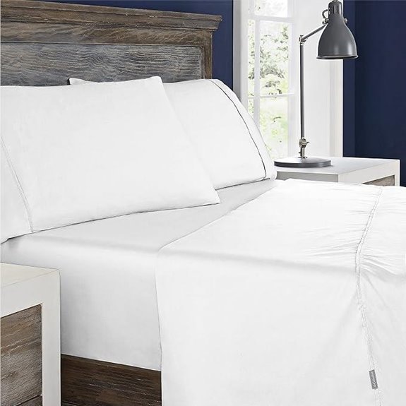 Columbia Omni Freeze Breathable White Queen Sheets Set