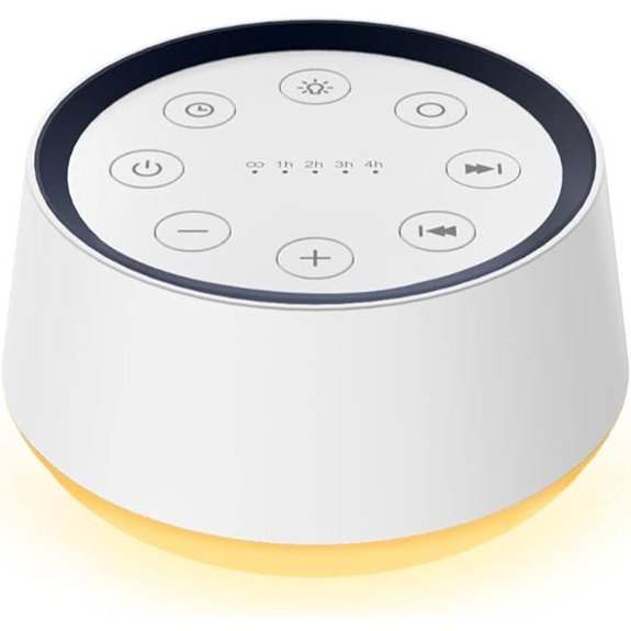 Brown Noise Sound Machine with Night Light and Timers