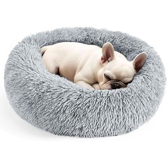 Hoewina Calming Donut Pet Bed for Cats & Dogs