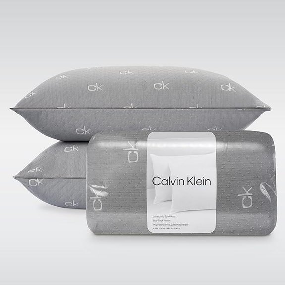 Calvin Klein Charcoal Knit Pillow Set (2)