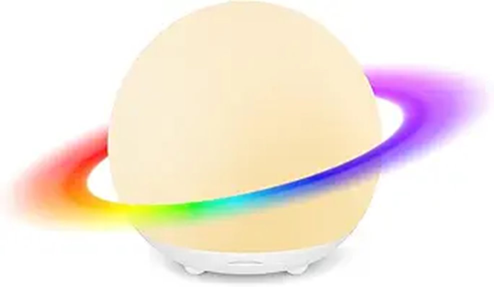 Egg Night Light with RGB Colors & Dimming