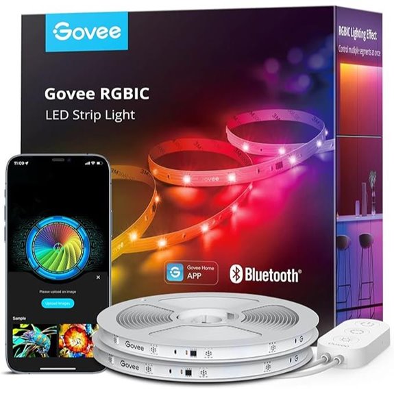 Govee RGBIC LED Strip Lights 65.6ft Bluetooth Decor