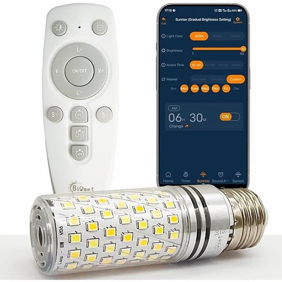 LED Wake-Up Light Bulb with Sounds & Colors