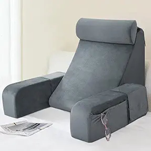 ENITYA Reading Pillow with Arms for Bed or Floor