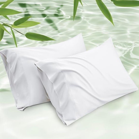 Bedsure Bamboo Rayon Cooling Pillow Cases (Set of 2)