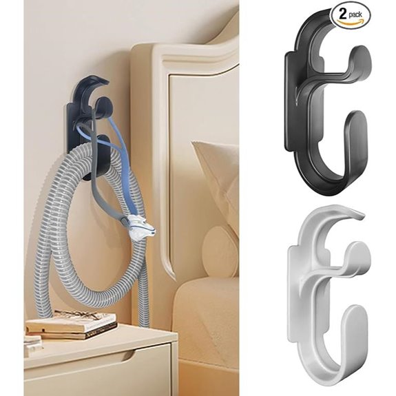CPAP Hose Holder 2 Pack with Anti-Unhook Feature