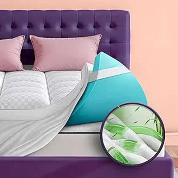 Dual Layer 4 Inch Memory Foam Mattress Topper
