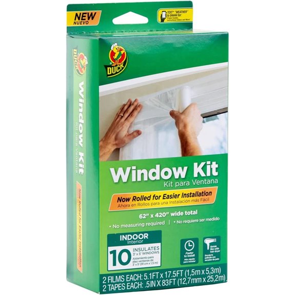 Duck Window Insulation Kit with Tape Fits 10 Windows