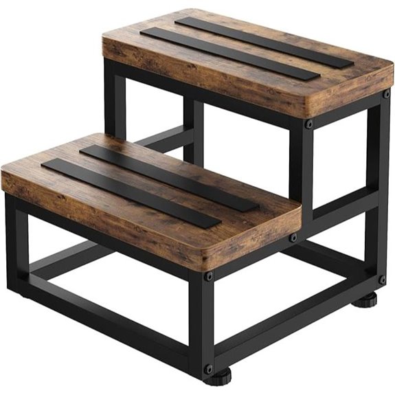 Wooden Step Stool for Adults and Kids 500 lbs Capacity