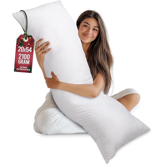 Utopia Full Body Pillow for Adults 20x54 Inch