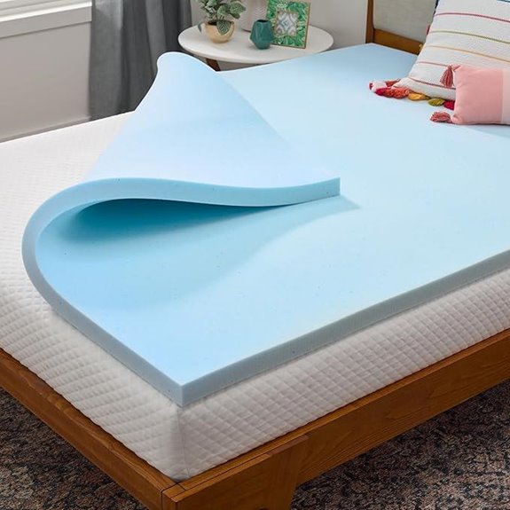 LinenSpa Gel-Infused Memory Foam Mattress Topper