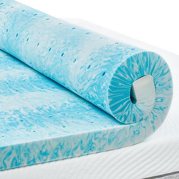 PERLECARE 3-Inch Gel-Infused Queen Mattress Topper