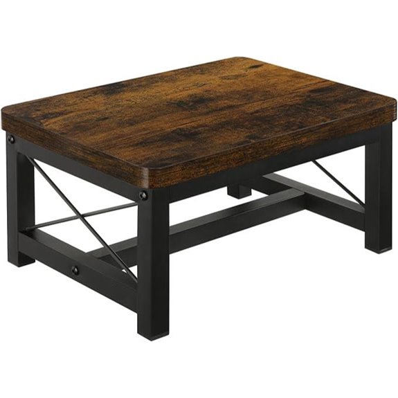 YINMIT Wooden Heavy Duty Step Stool (Up to 500 lbs)