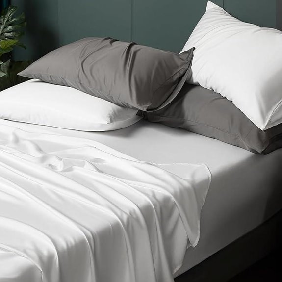 HYPREST Eucalyptus Tencel Queen Sheets Hypoallergenic