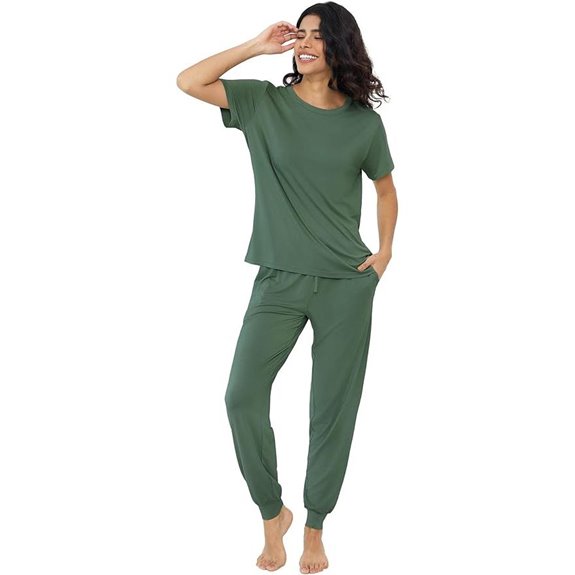Joyaria Women's Bamboo Viscose Pajama Set