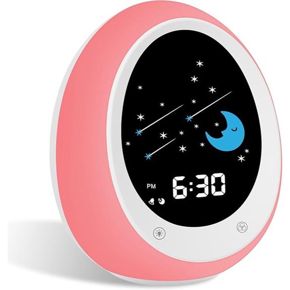 Ok to Wake Kids Alarm Clock with Sun & Moon