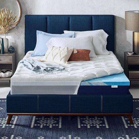 Cooling Gel Memory Foam Mattress Topper (King Size)