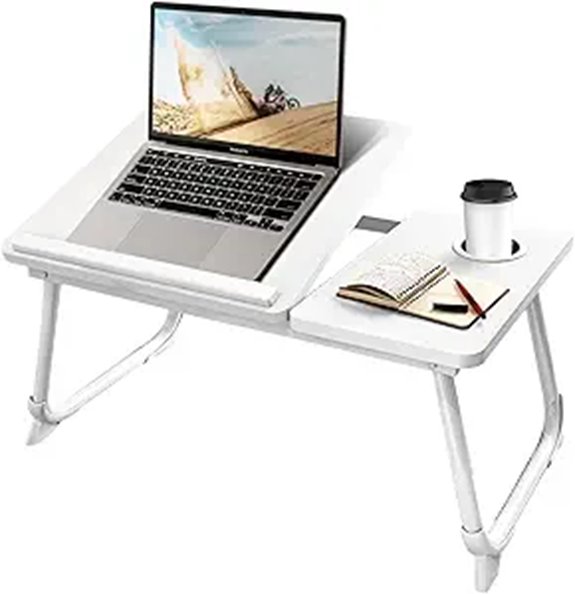 CloudTrip Lap Desk with Cup Holder and Foldable Legs
