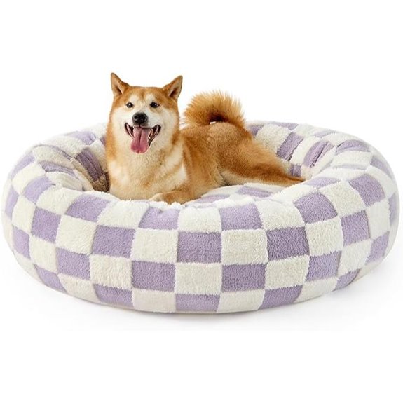 Lesure Large Dog Bed 36 Inch Purple