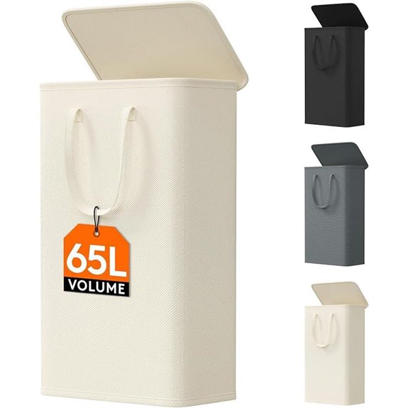 Lifewit 65L Slim Laundry Hamper with Lid