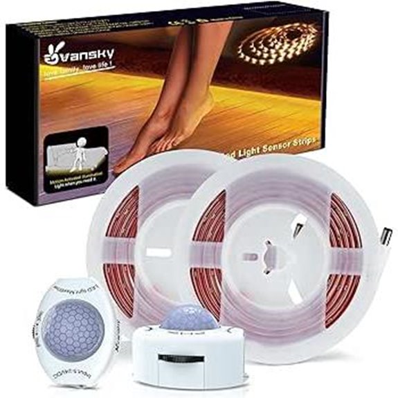 Vansky Motion-Activated Bed Light with Dual Strips