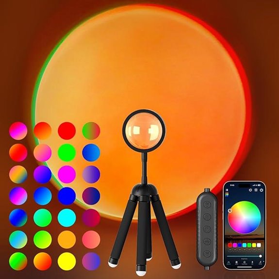 Sunset Lamp Projector with APP Control and Multicolor Lights