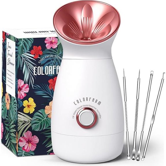 Colorfarm Facial Steamer Nano Ionic 3-in-1 Face Spa