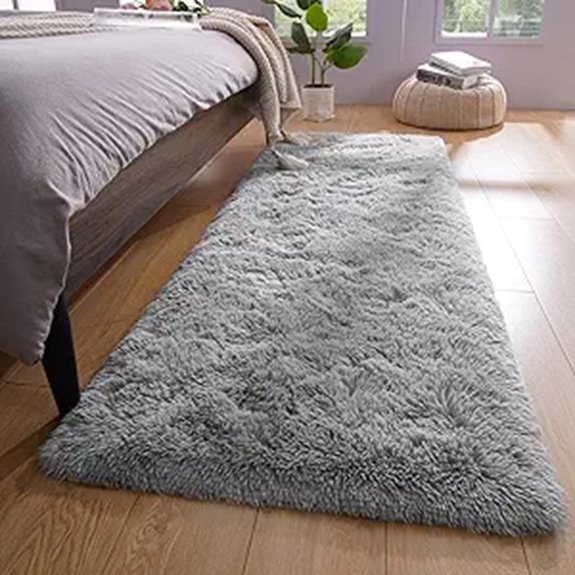 YJ.GWL Shag Non-Slip Rug for Bedroom and Dorm