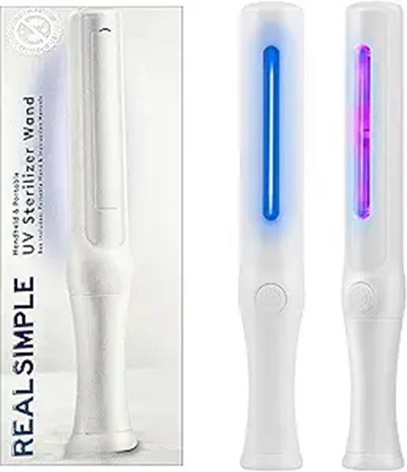 REAL SIMPLE RS UV Light SANITIZER Wand Portable - White