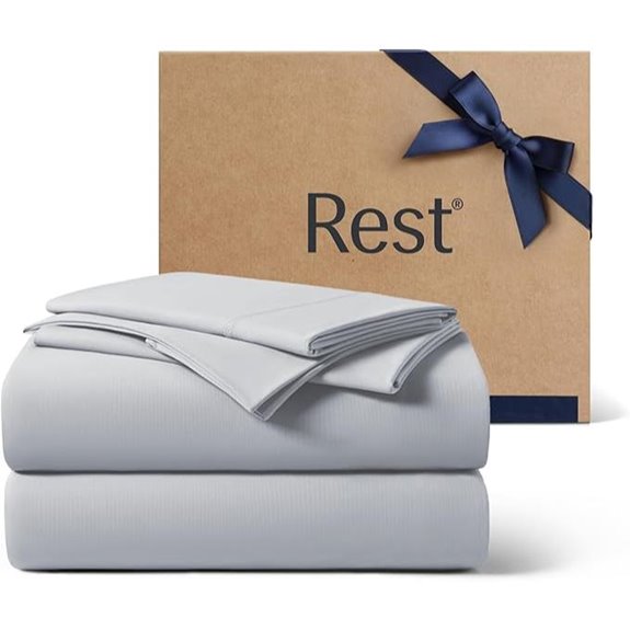 REST Evercool Cooling Sheet Set Queen Silver Yarn