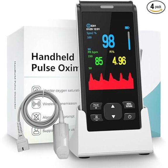 Pulse Oximeter Handheld Rechargeable Fingertip Monitor