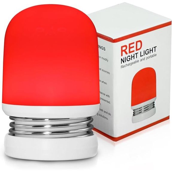 Red Night Light Rechargeable Sleep Lamp