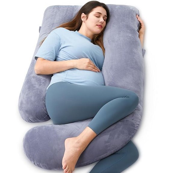 Momcozy U-Shaped Pregnancy Pillow with Removable Cover