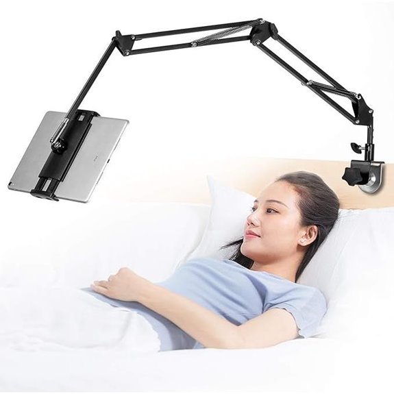 Adjustable Aluminum Tablet Stand with 360° Rotation