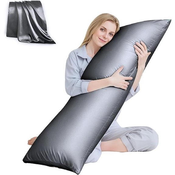 HUXMEYSON Body Pillow with Satin Cover 20x54