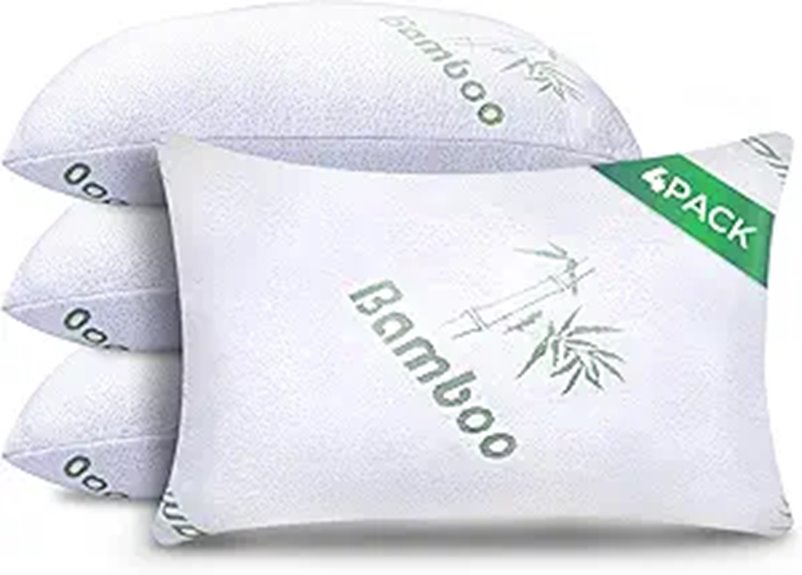 Memory Foam Queen Pillows Set of 4