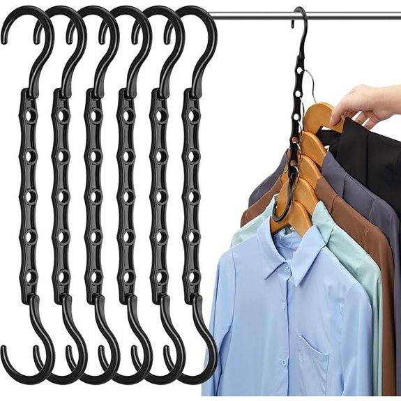 AMKUFO 6-Pack Closet Organizer & Space Saver