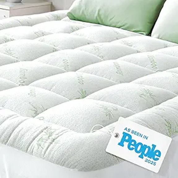 Ultra Soft Bamboo Mattress Topper for Hot Sleepers