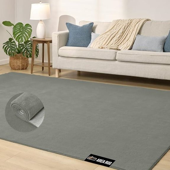 Gorilla Grip Plush Washable Non-Slip Area Rug